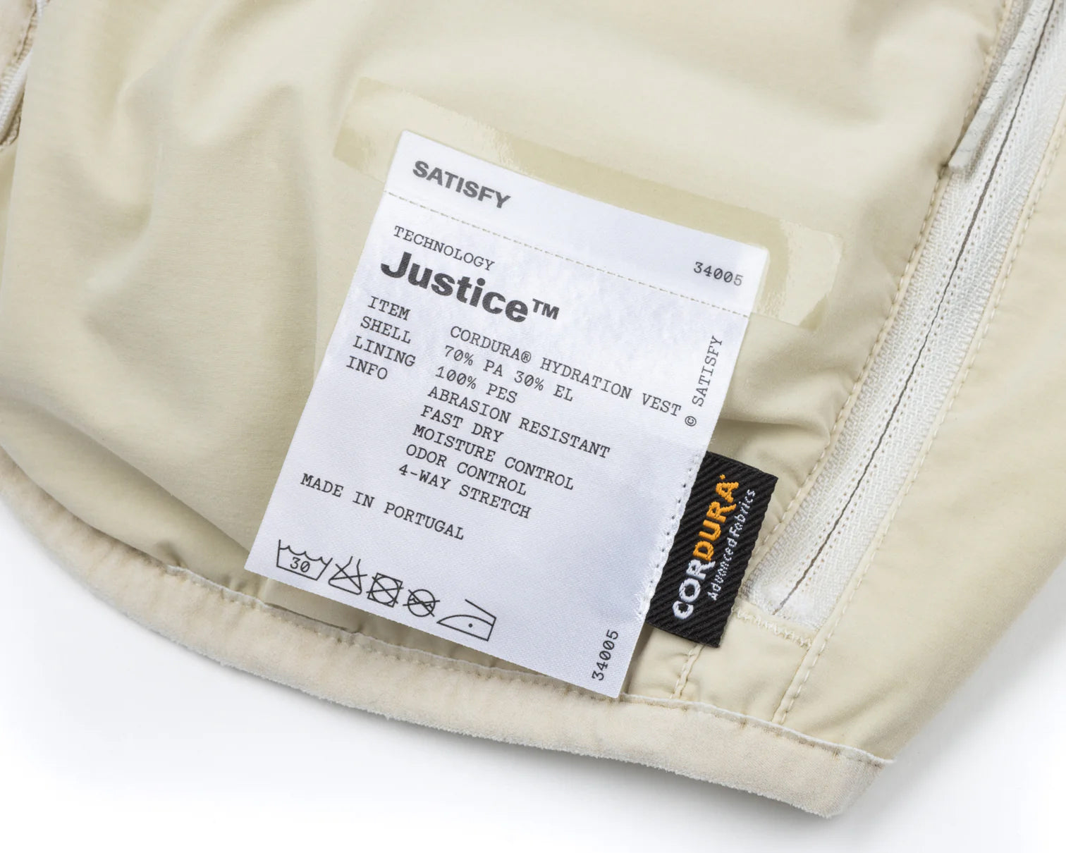 Satisfy Justice Cordura 5L Hydration Vest Mineral Off-White - Achilles Heel