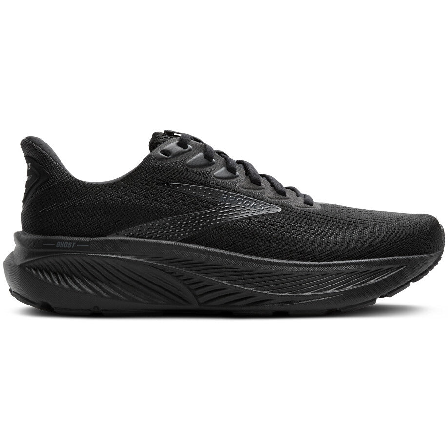 Women's Ghost 17 Running Shoes Black / Black / Ebony - Achilles Heel