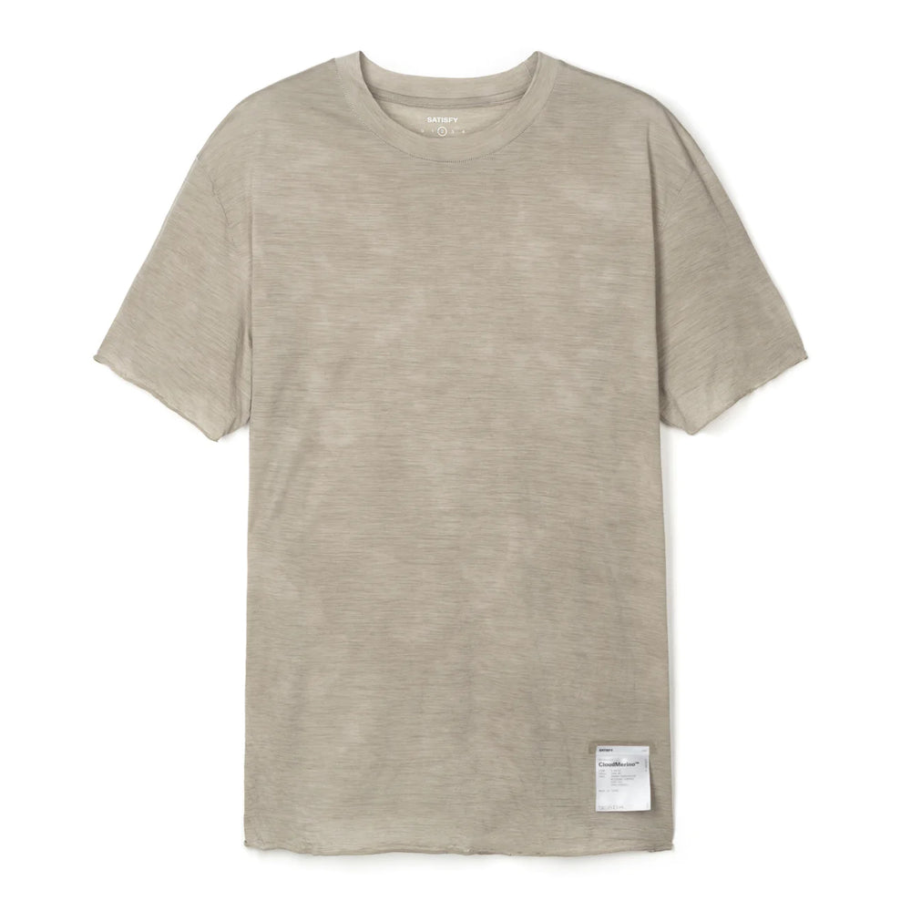 Satisfy CloudMerino Tee Sun Bleached Greige - achilles heel