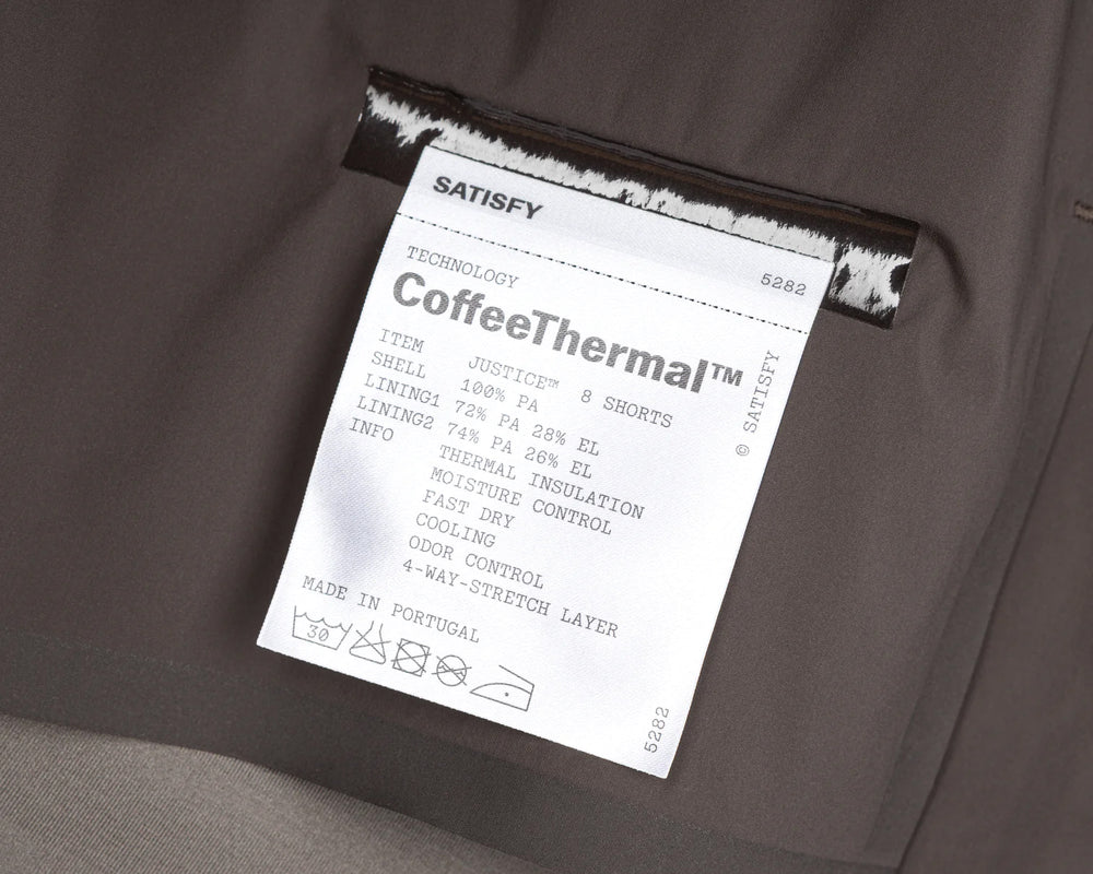 Satisfy CoffeeThermal 8 Inch Shorts Quicksand - achilles heel