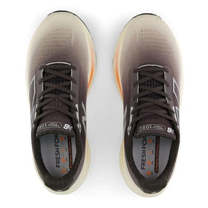 New Balance Men's 1080v14 Running Shoes Black Cement / Angora / Hot Mango - achilles heel