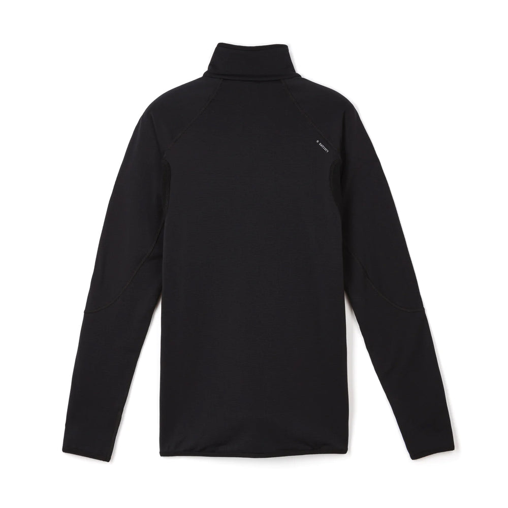 Satisfy GhostFleece Half-Zip Top Black - achilles heel