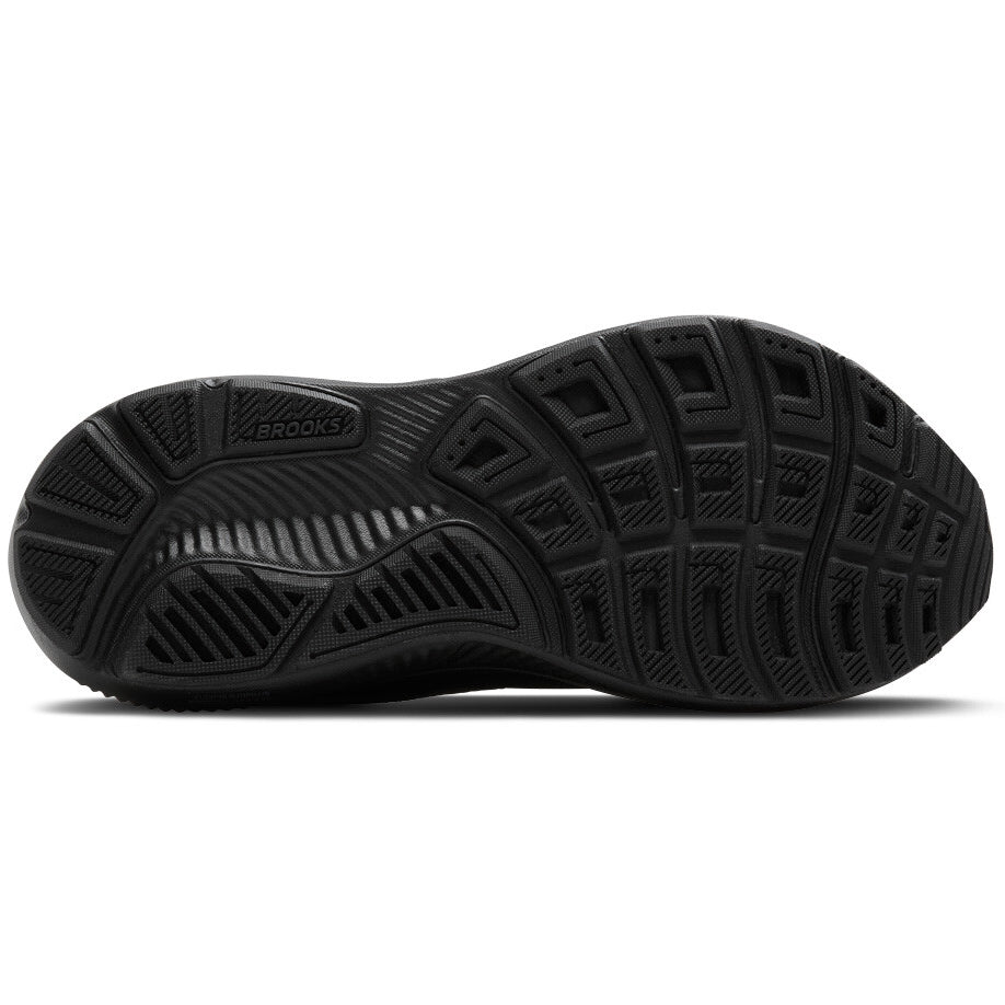 Women's Ghost 17 Wide Fit Running Shoes Black / Black / Ebony - Achilles Heel