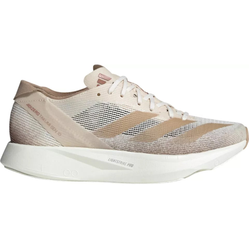 Women's Adizero Takumi Sen 10 Beige / Warm Sandstone / Halo Ivory - Achilles Heel