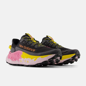New Balance Women's X More Trail v3 Trail Running Shoes Black / Ginger Lemon / Real Pink - achilles heel