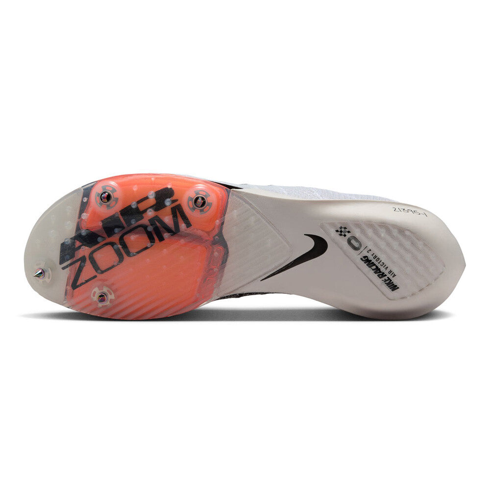Nike Air Zoom Victory 2 Proto Running Spikes White / Total Orange / Black - Achilles Heel