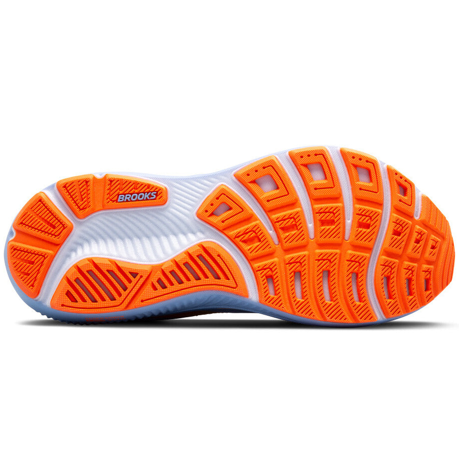 Women's Ghost 17 Running Shoes Blue Heron / White / Orange - Achilles Heel