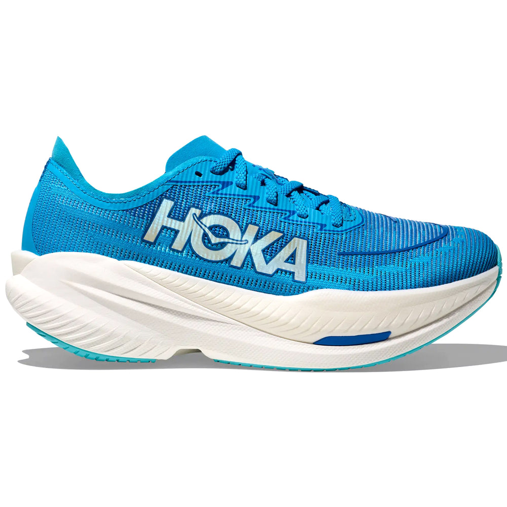 Hoka Men's Mach X 2 Running Shoes Skyward Blue / Electric Cobalt - achilles heel