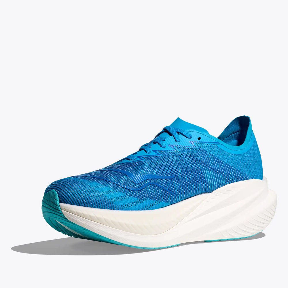 Hoka Men's Mach X 2 Running Shoes Skyward Blue / Electric Cobalt - achilles heel