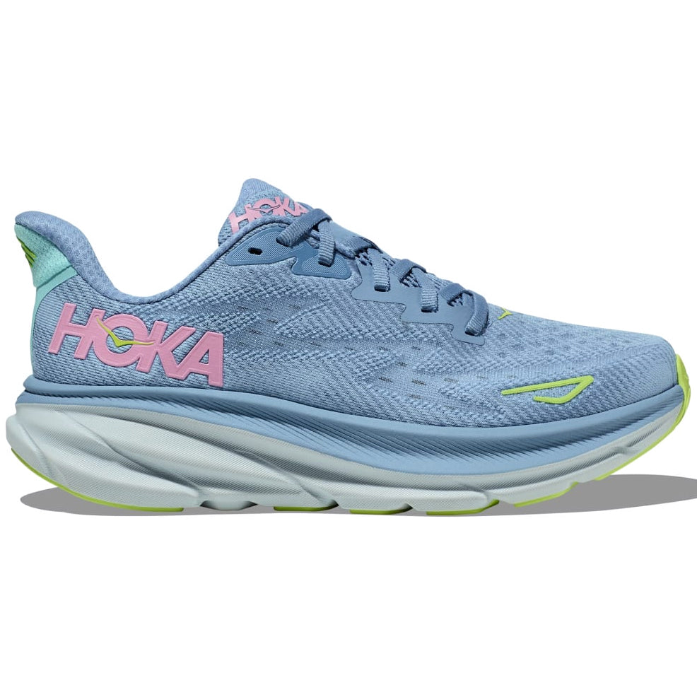 Hoka Women's Clifton 9 Running Shoes Dusk / Pink Twilight - achilles heel