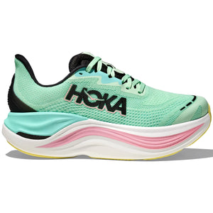 Hoka Women's Skyward X Running Shoes Mint Fluorite / Blue Spark - achilles heel
