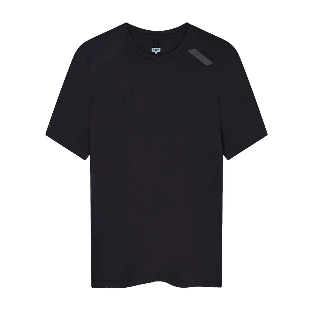 Soar Women's Eco Tech Tee Black - achilles heel