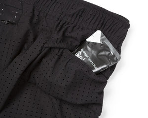 Satisfy Space‑O 2.5 Inch Distance Shorts Black v2 - achilles heel