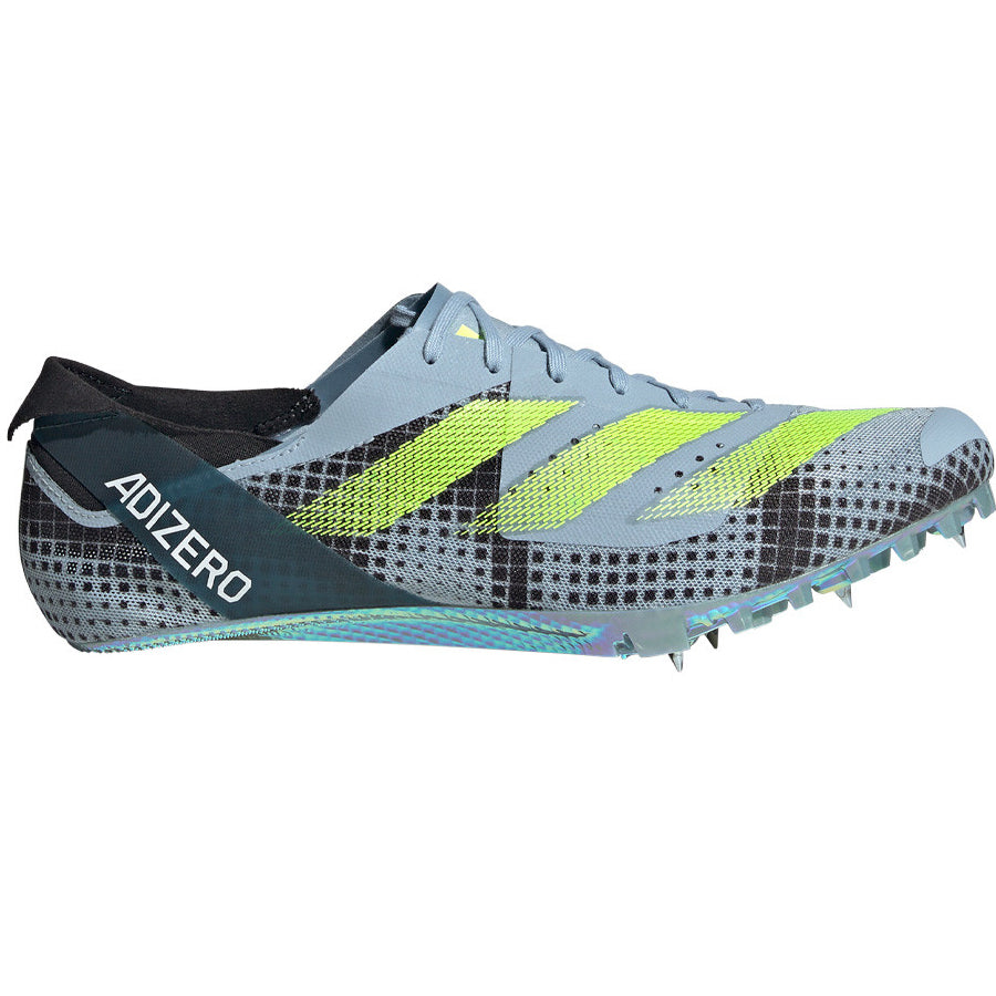 adidas Adizero Finesse Running Spikes Wonder Blue / Lucid Lemon / Arctic Night - achilles heel