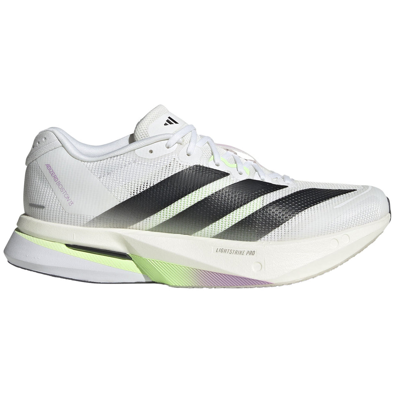 Women's Adizero Boston 13 Running Shoes White / Core Black / Dash Grey - Achilles Heel