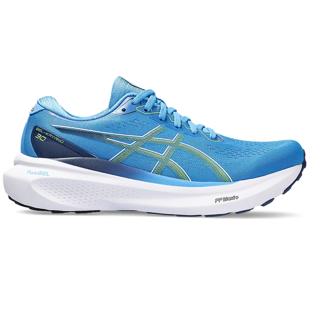 Asics Men's Gel-Kayano 30 Running Shoes Waterscape / Electric Lime - achilles heel