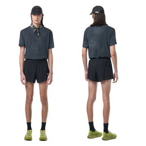 Satisfy Space‑O 2.5 Inch Distance Shorts Black v2 - achilles heel