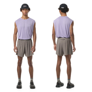 Satisfy Space‑O 5 Inch Distance Shorts Taupe - achilles heel