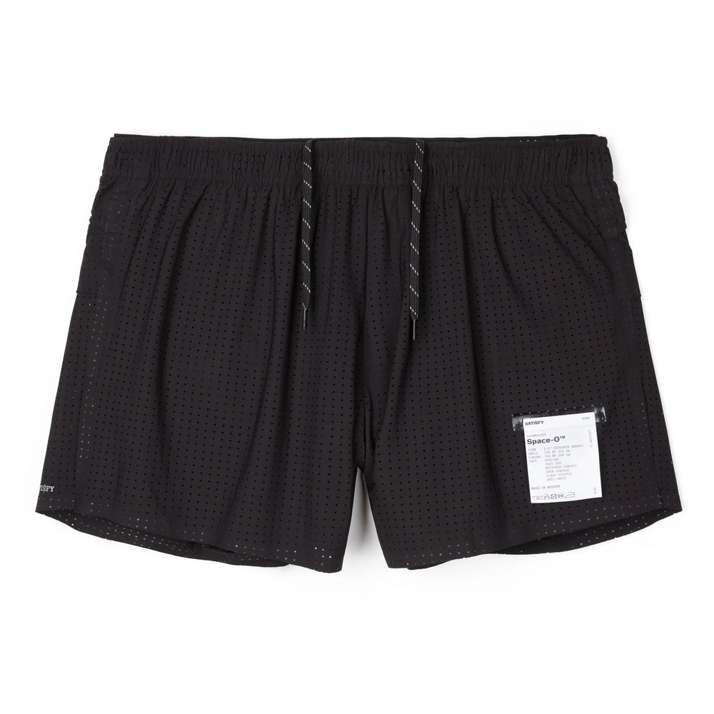 Satisfy Space‑O 2.5 Inch Distance Shorts Black v2 - achilles heel