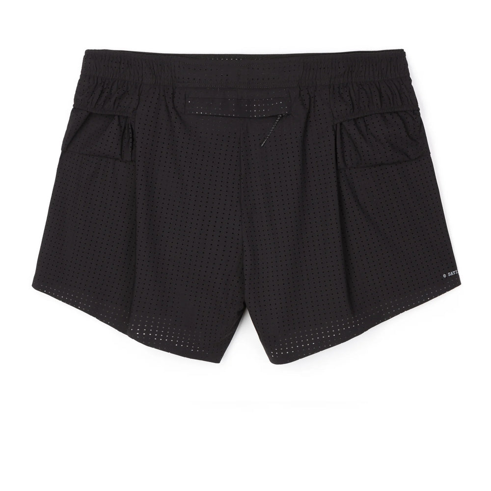 Satisfy Space‑O 2.5 Inch Distance Shorts Black v2 - achilles heel