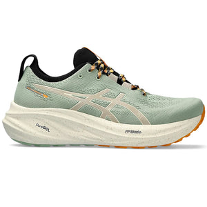 Asics Men's Gel-Nimbus 26 TR Running Shoes Nature Bathing / Fellow Yellow - achilles heel