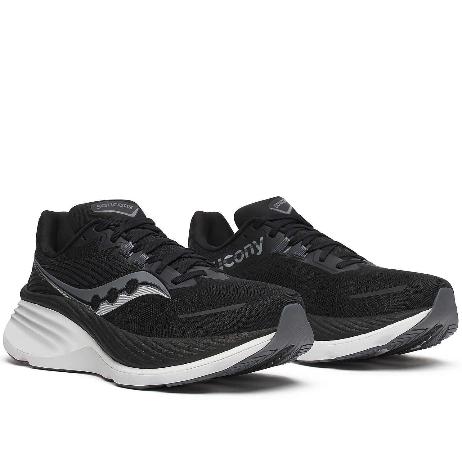 Saucony Men's Hurricane 24 Running Shoes Black / Carbon - Achilles Heel