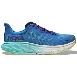 Hoka Men's Arahi 7 Wide Fit Running Shoes Virtual Blue / Cerise - achilles heel