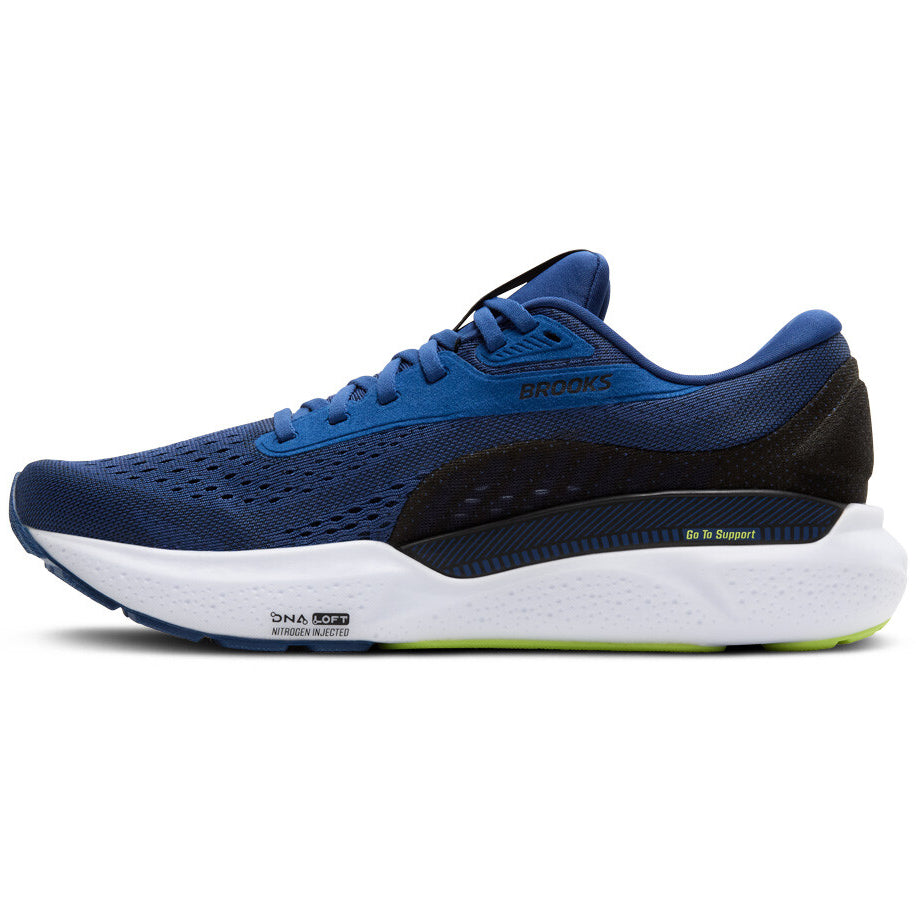 Men's Adrenaline GTS 24 Running Shoes Navy Peony / Black / Acid Lime - Achilles Heel