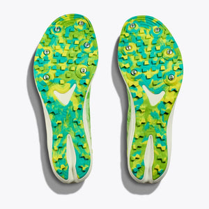 Hoka Crescendo XC Running Spikes Lettuce / Electric Lime - achilles heel