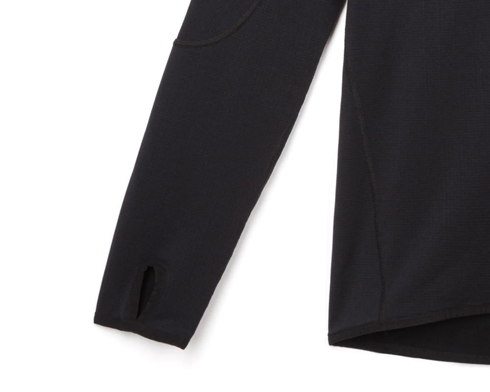 Satisfy GhostFleece Half-Zip Top Black - achilles heel