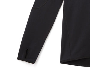 Satisfy GhostFleece Half-Zip Top Black - achilles heel