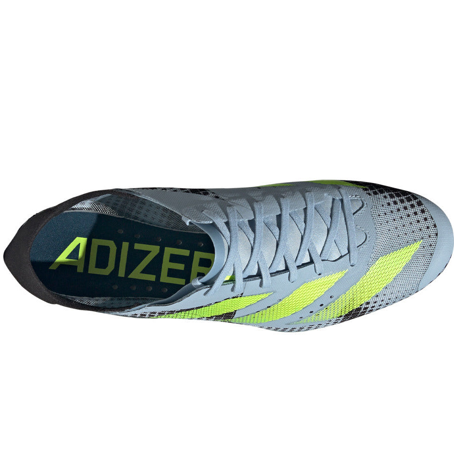 adidas Adizero Finesse Running Spikes Wonder Blue / Lucid Lemon / Arctic Night - achilles heel