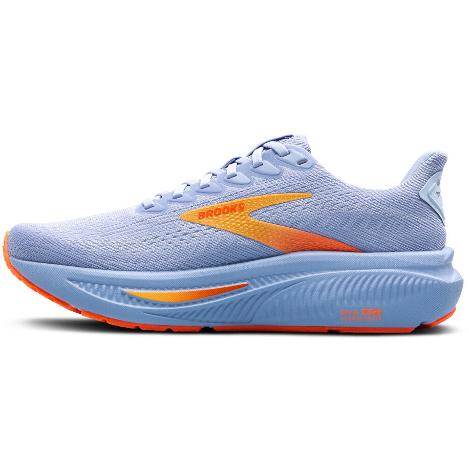 Women's Ghost 17 Running Shoes Blue Heron / White / Orange - Achilles Heel