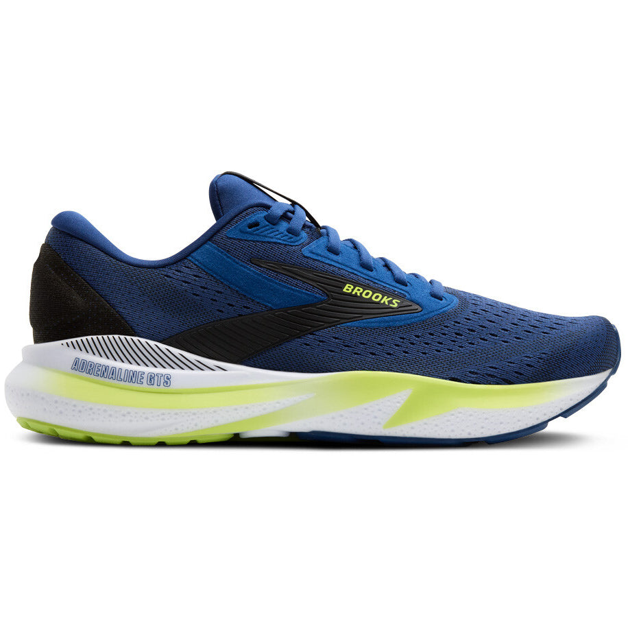 Men's Adrenaline GTS 24 Running Shoes Navy Peony / Black / Acid Lime - Achilles Heel