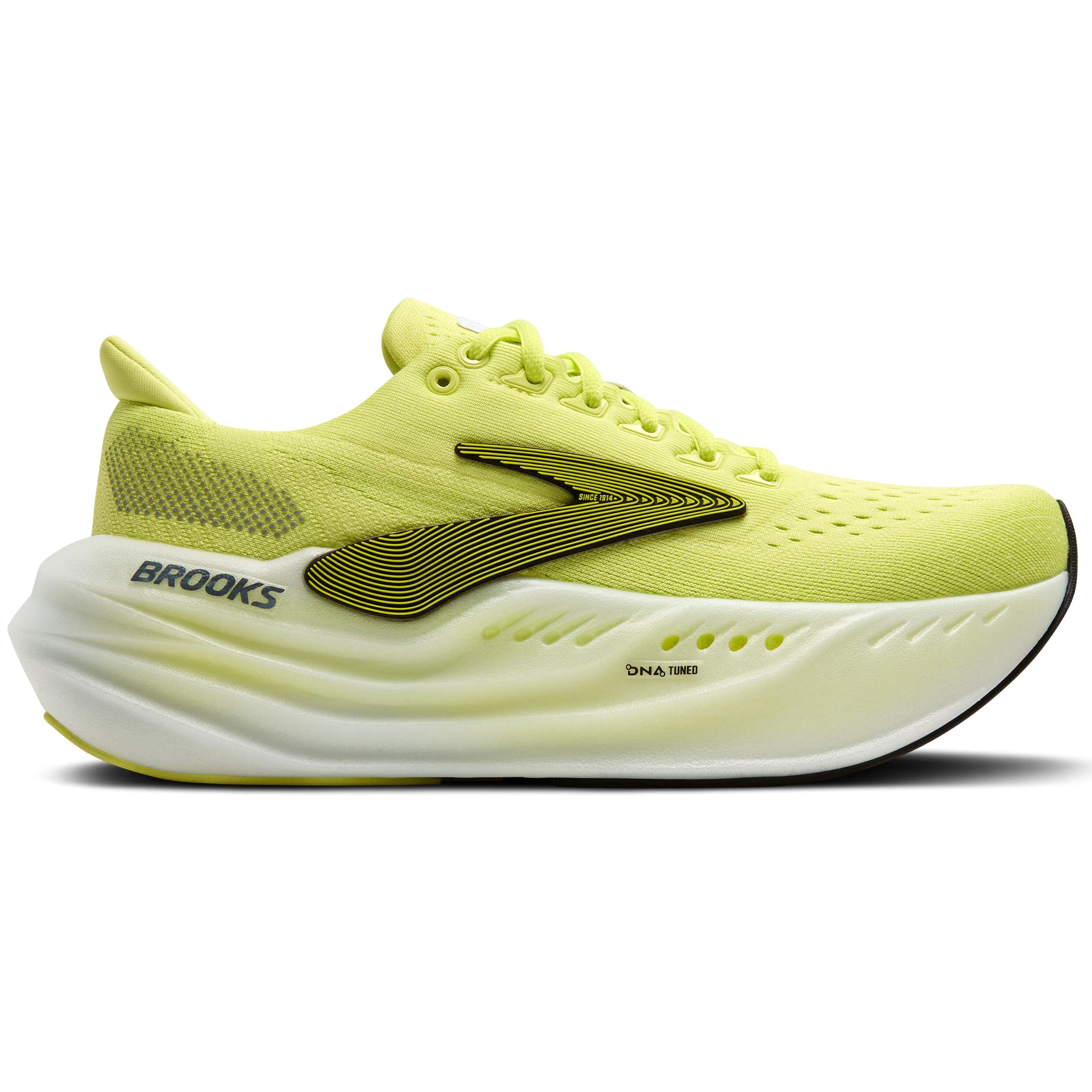 Women's Glycerin Max Running Shoes Sunny Lime / Black / White - Achilles Heel