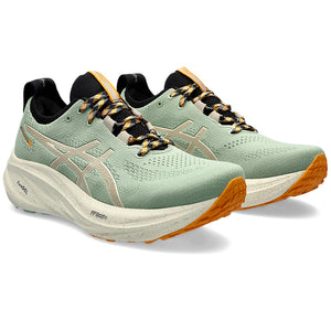 Asics Men's Gel-Nimbus 26 TR Running Shoes Nature Bathing / Fellow Yellow - achilles heel