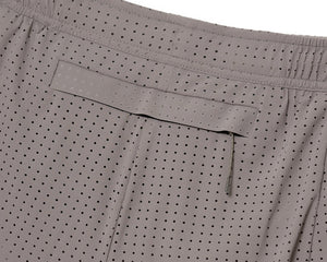Satisfy Space‑O 5 Inch Distance Shorts Taupe - achilles heel