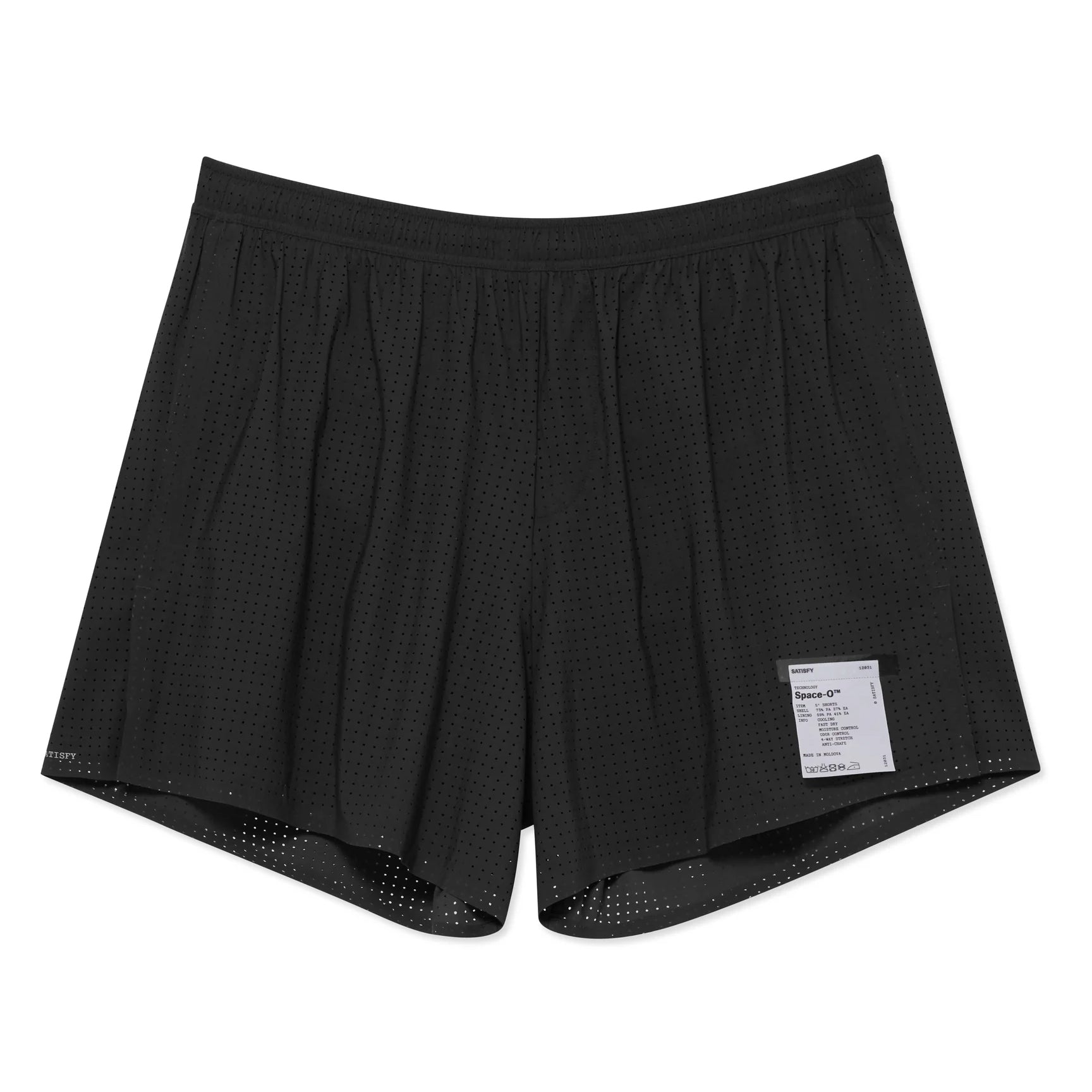 Satisfy Space‑O 5 Inch Distance Shorts Black v3 - Achilles Heel