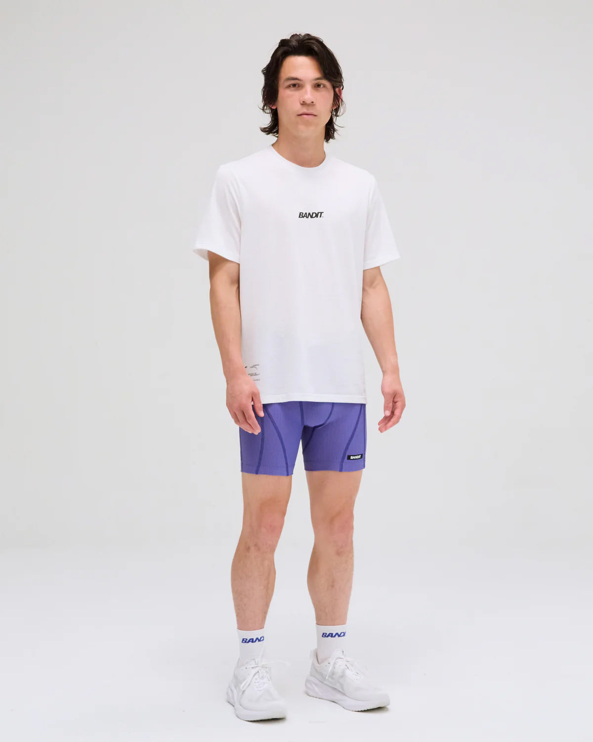 Men's MicroMesh Run Tee White - Achilles Heel