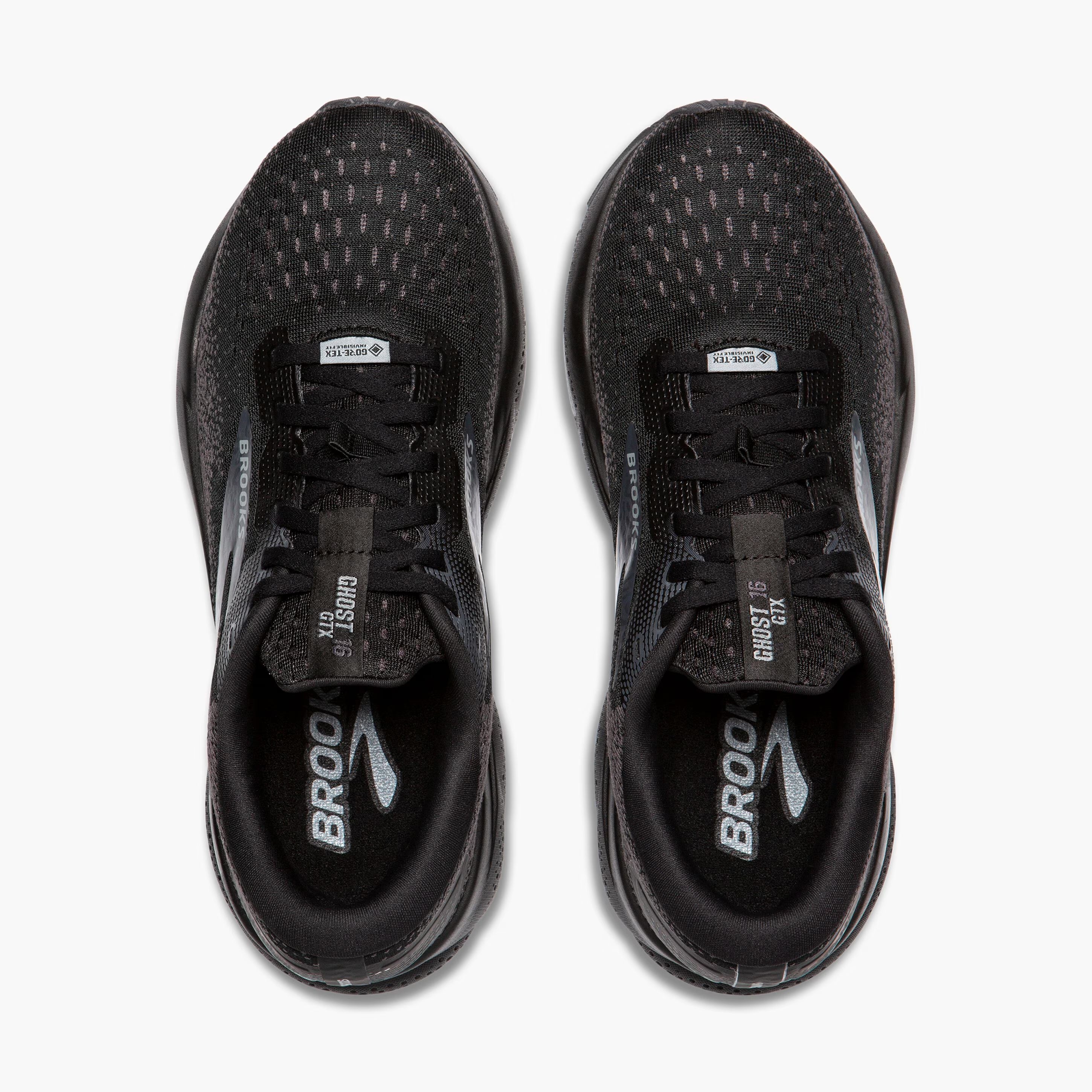 Brooks Men's Ghost 16 GORE-TEX Running Shoes Black / Black / Ebony - Achilles Heel