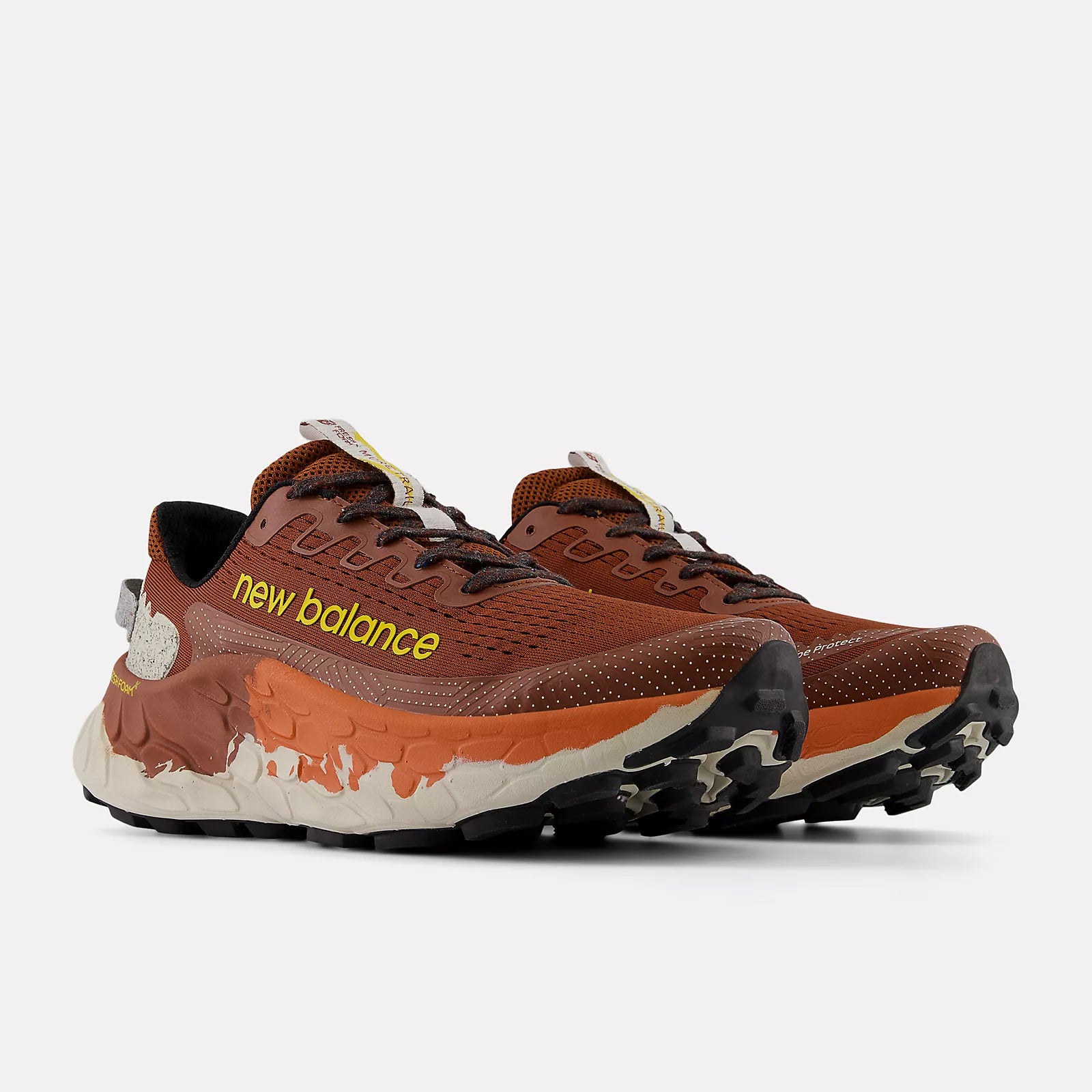 New Balance Men's X More Trail v3 Trail Running Shoes Relic Brown / Infield Clay / Ginger Lemon - Achilles Heel