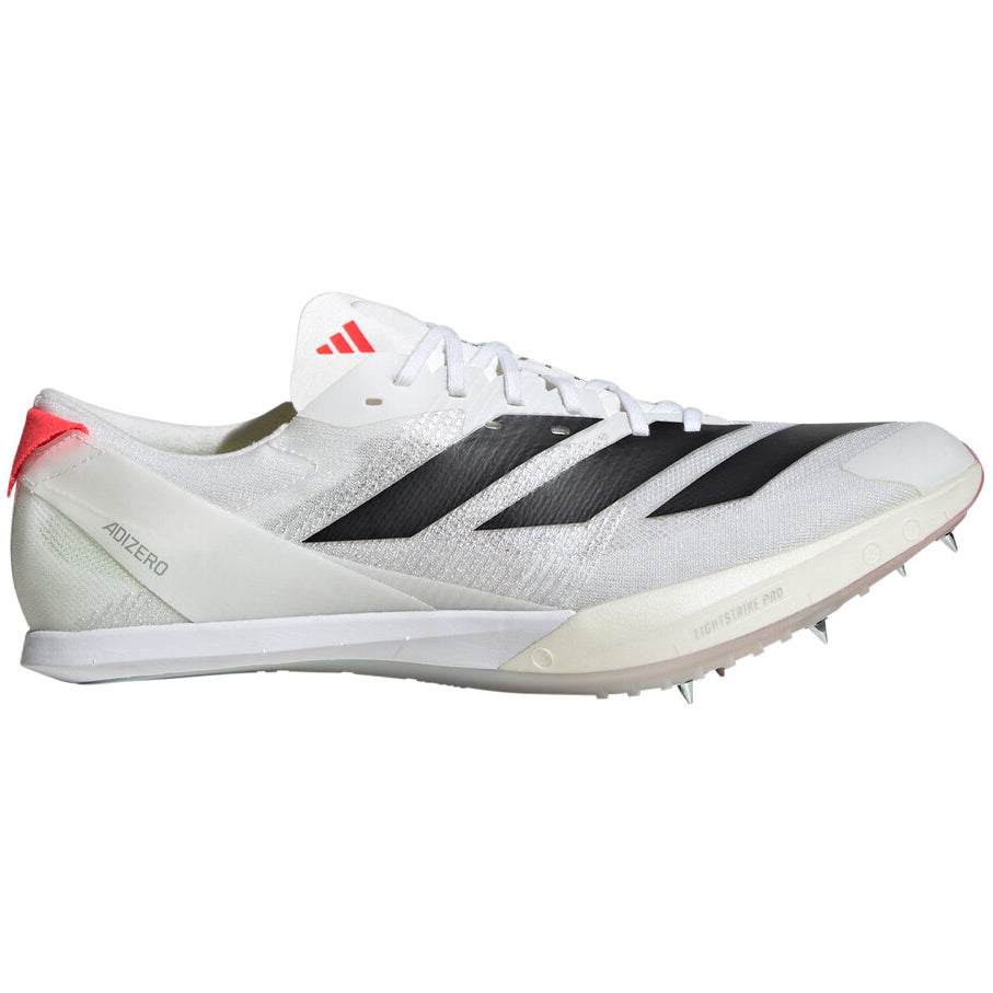 Adizero Finesse Running Spikes Cloud White / Core Black / Lucid Red - Achilles Heel