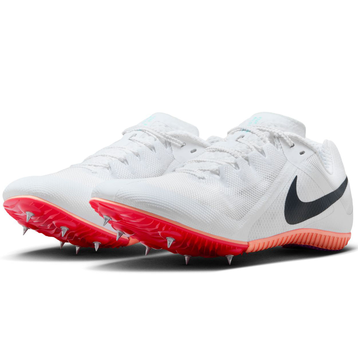 Zoom Rival Multi Running Spikes White / Obsidian / Bright Crimson - Achilles Heel