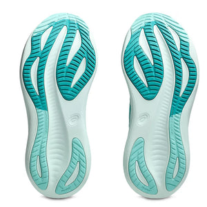 Asics Women's Gel-Nimbus 27 Running Shoes Wave Teal / Illuminate Mint - achilles heel