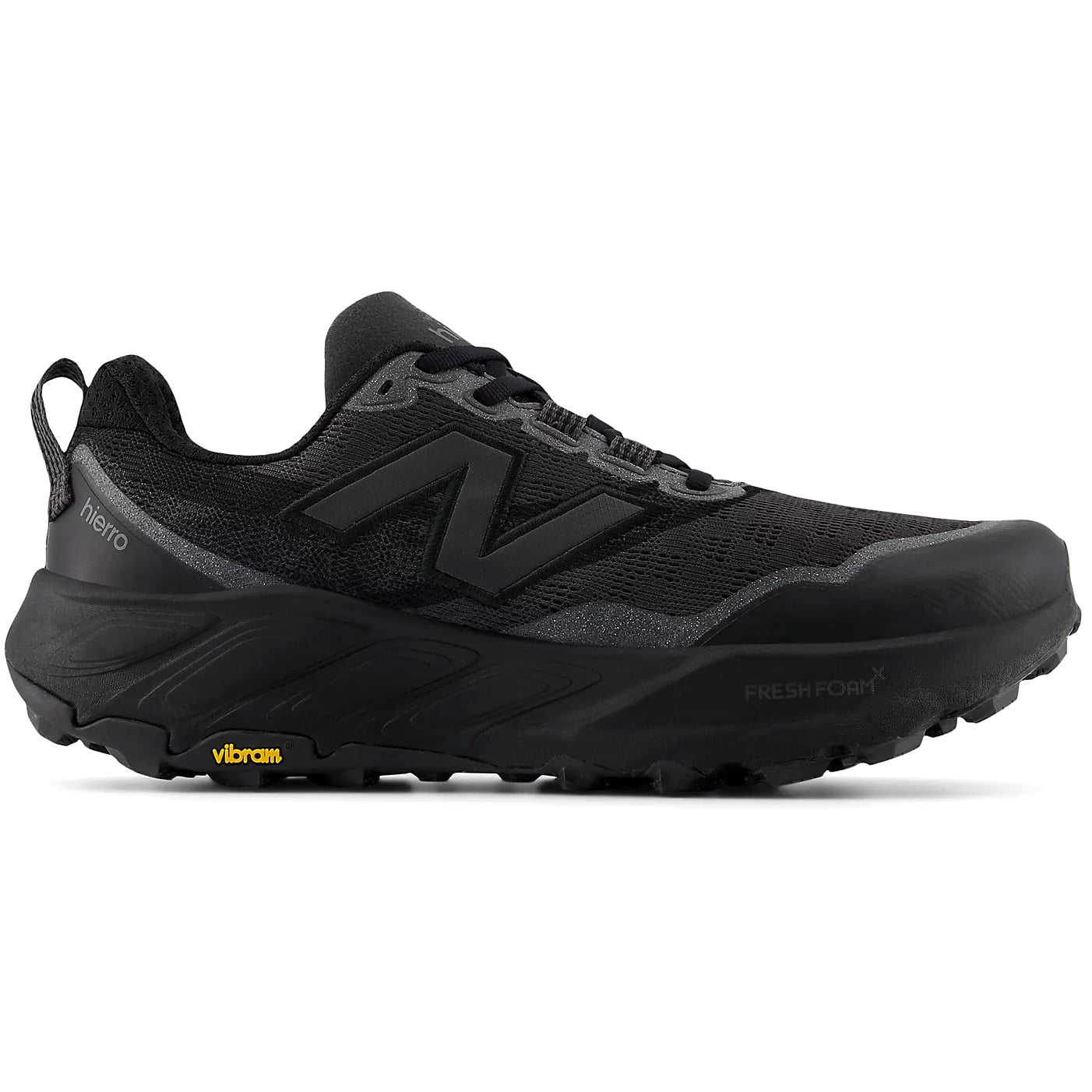Women's Fresh Foam X Hierro v9 Trail Running Shoes Black Cement / Black - Achilles Heel