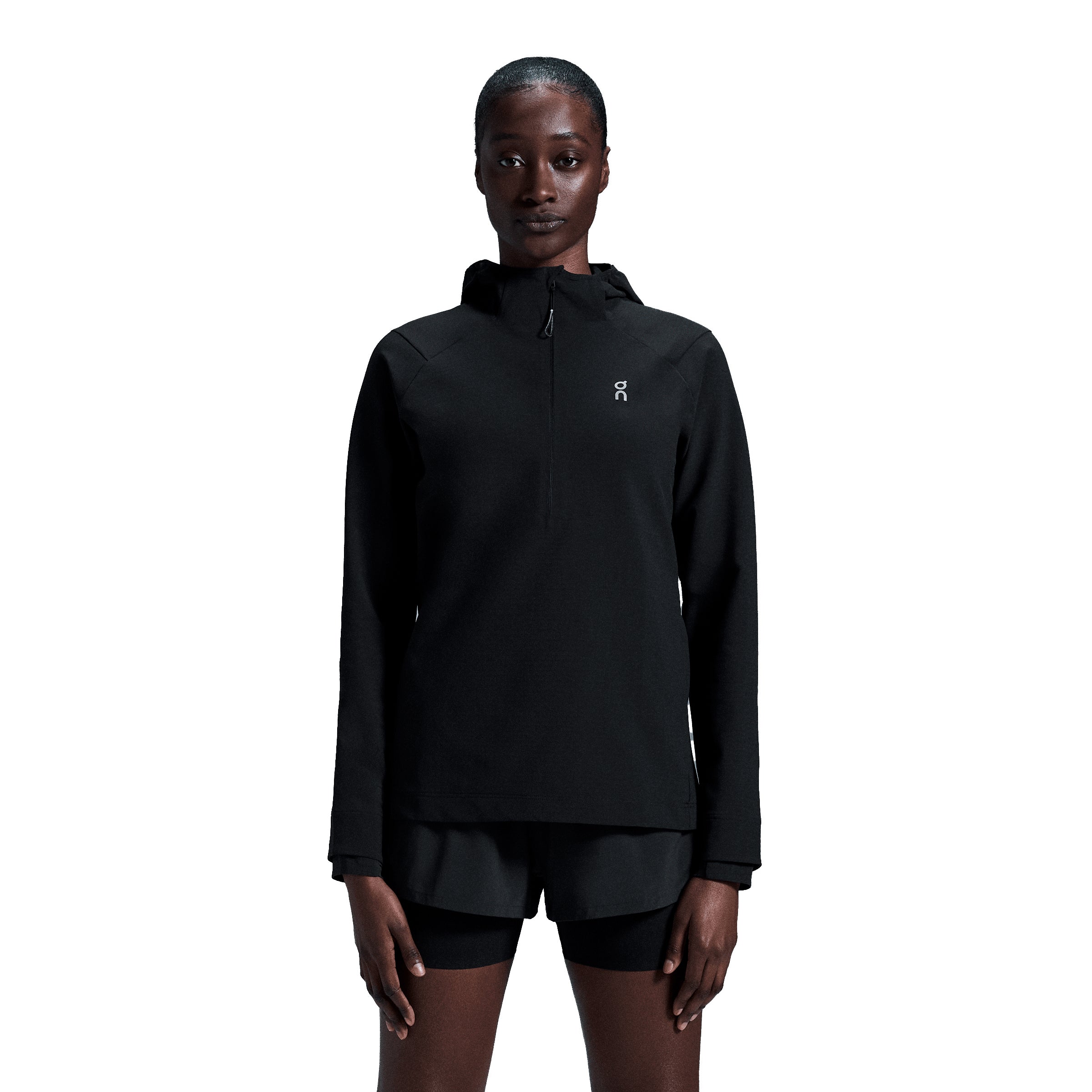 On Women's Pace Hoodie Black - Achilles Heel