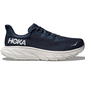 Hoka Men's Arahi 7 Wide Fit Running Shoes Outer Space / White - achilles heel