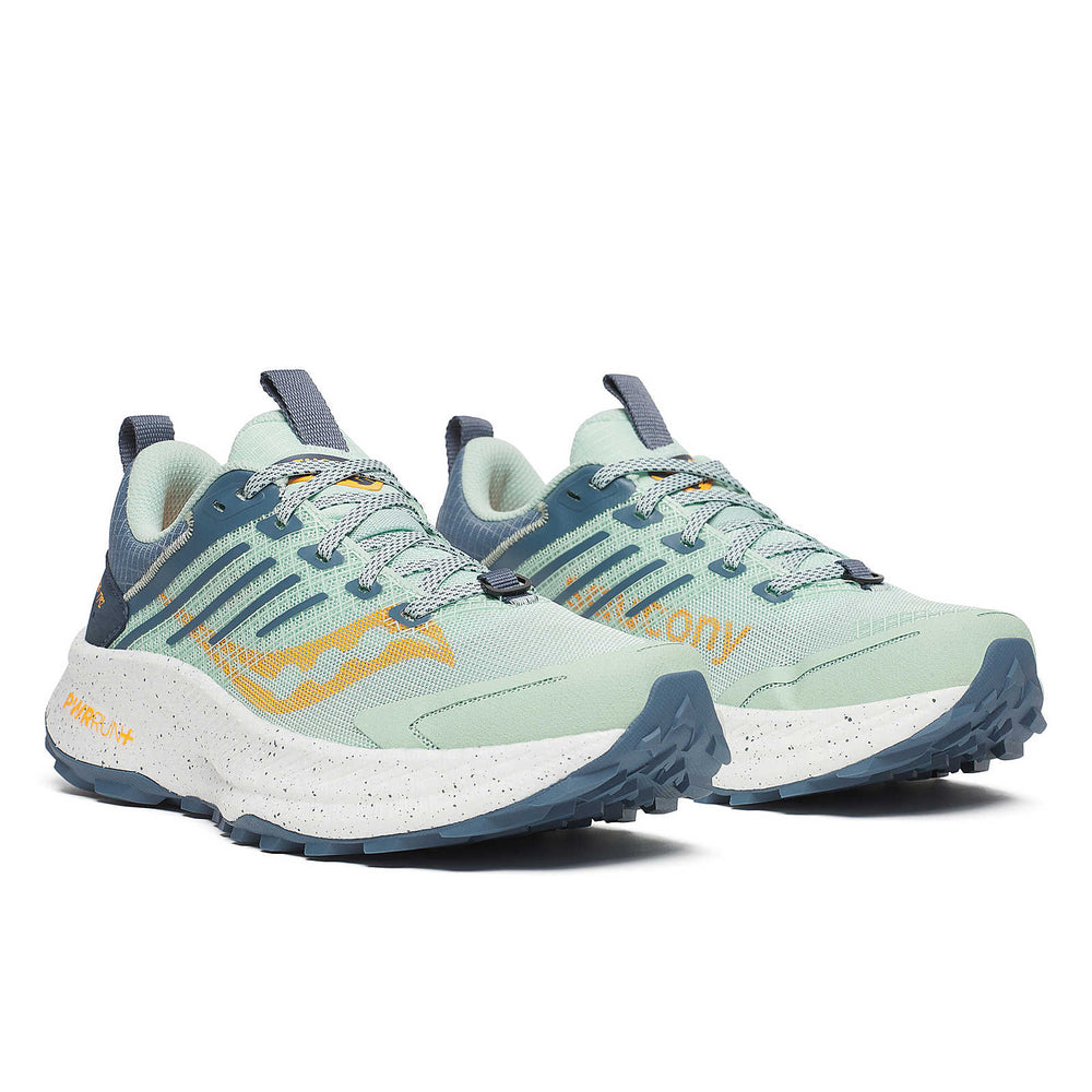 Saucony Women's Ride TR2 Trail Running Shoes Jade / Mirage - achilles heel