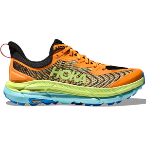 Hoka Men's Mafate Speed 4 Trail Running Shoes Solar Flare / Lettuce - achilles heel