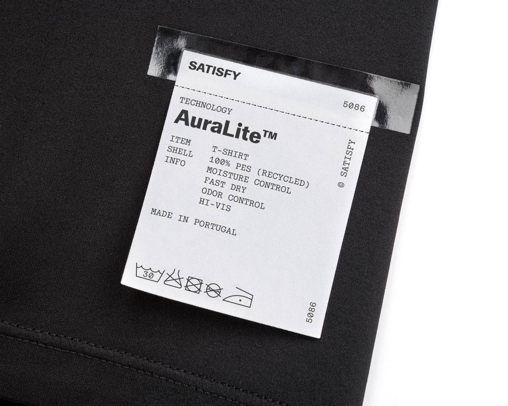Satisfy AuraLite Tee Black / Black - achilles heel